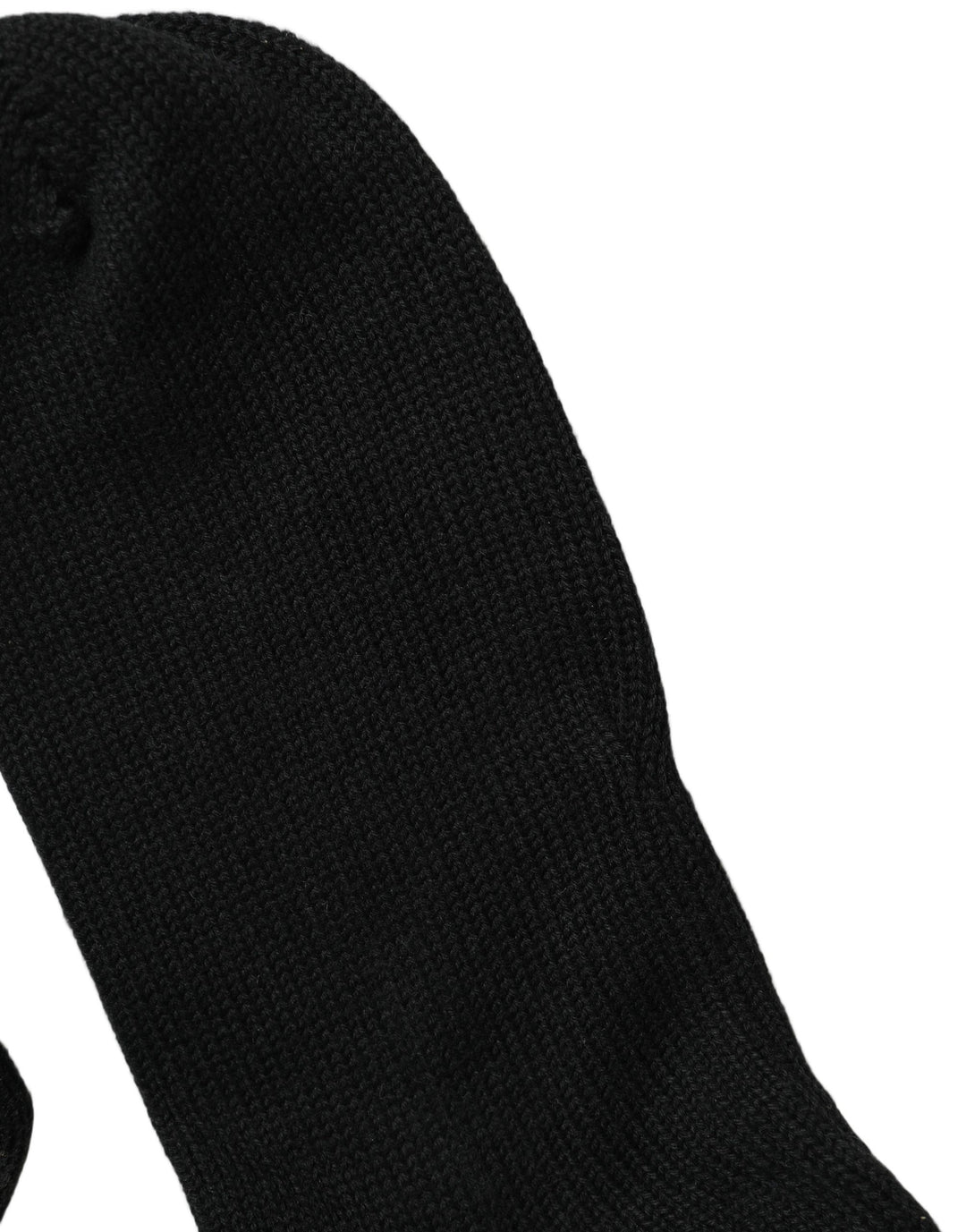 Dolce &amp; Gabbana Black Sequin Cotton Knit Mid Calf Accessory Socks