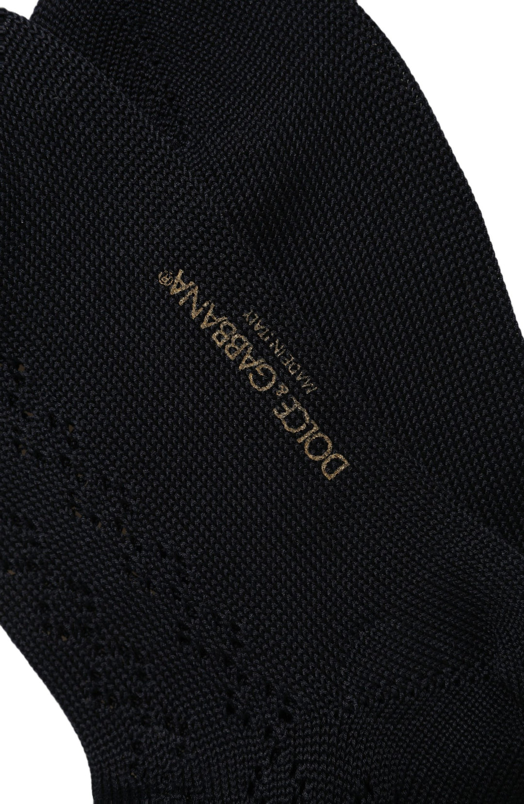 Dolce &amp; Gabbana Dark Blue Cotton Knit Mid Calf Accessory Socks