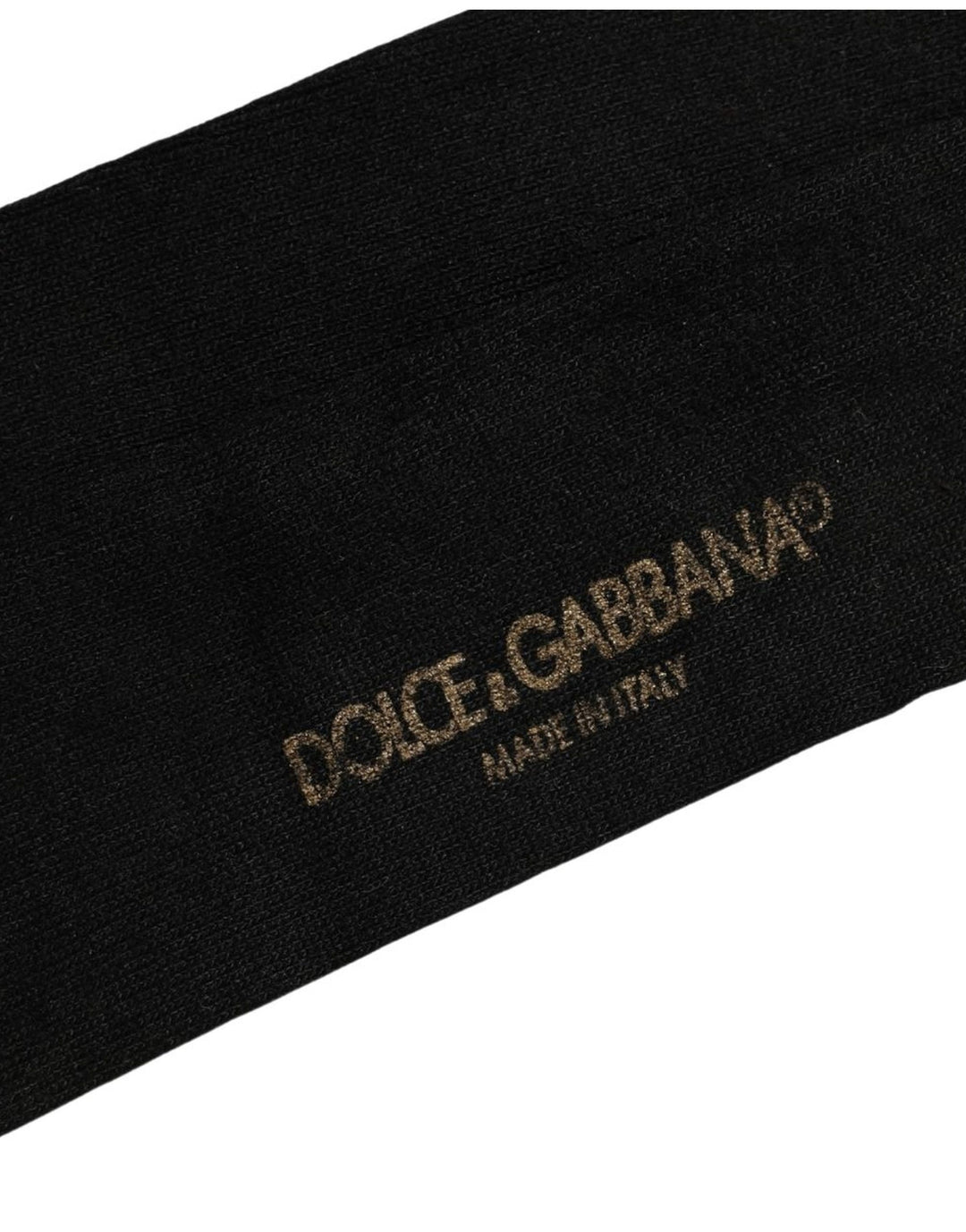 Dolce &amp; Gabbana Men Black Viscose Logo Knee High Accessory Socks