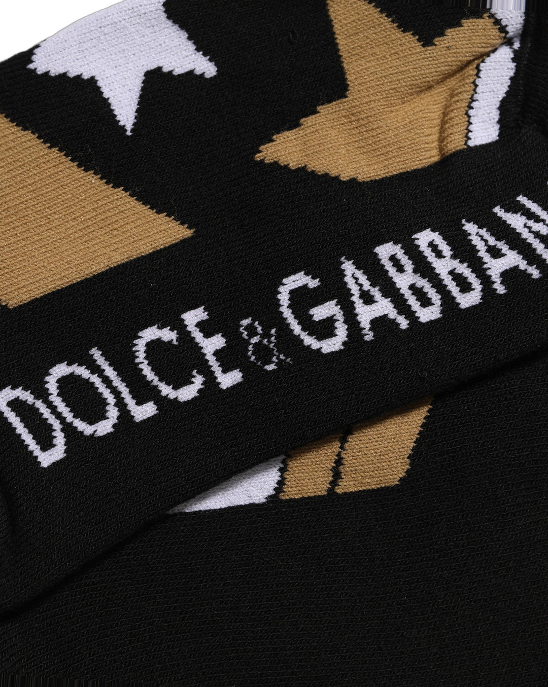 Dolce &amp; Gabbana White Polka Dot Over The Calf Accessory Socks