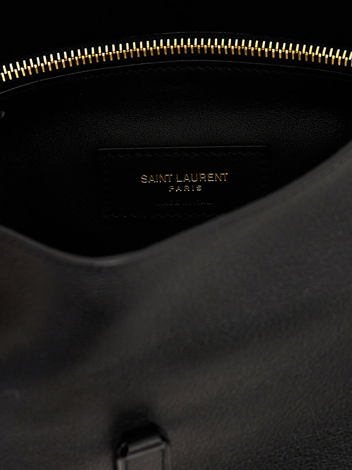 Saint Laurent Black Calfskin Shoulder Bag