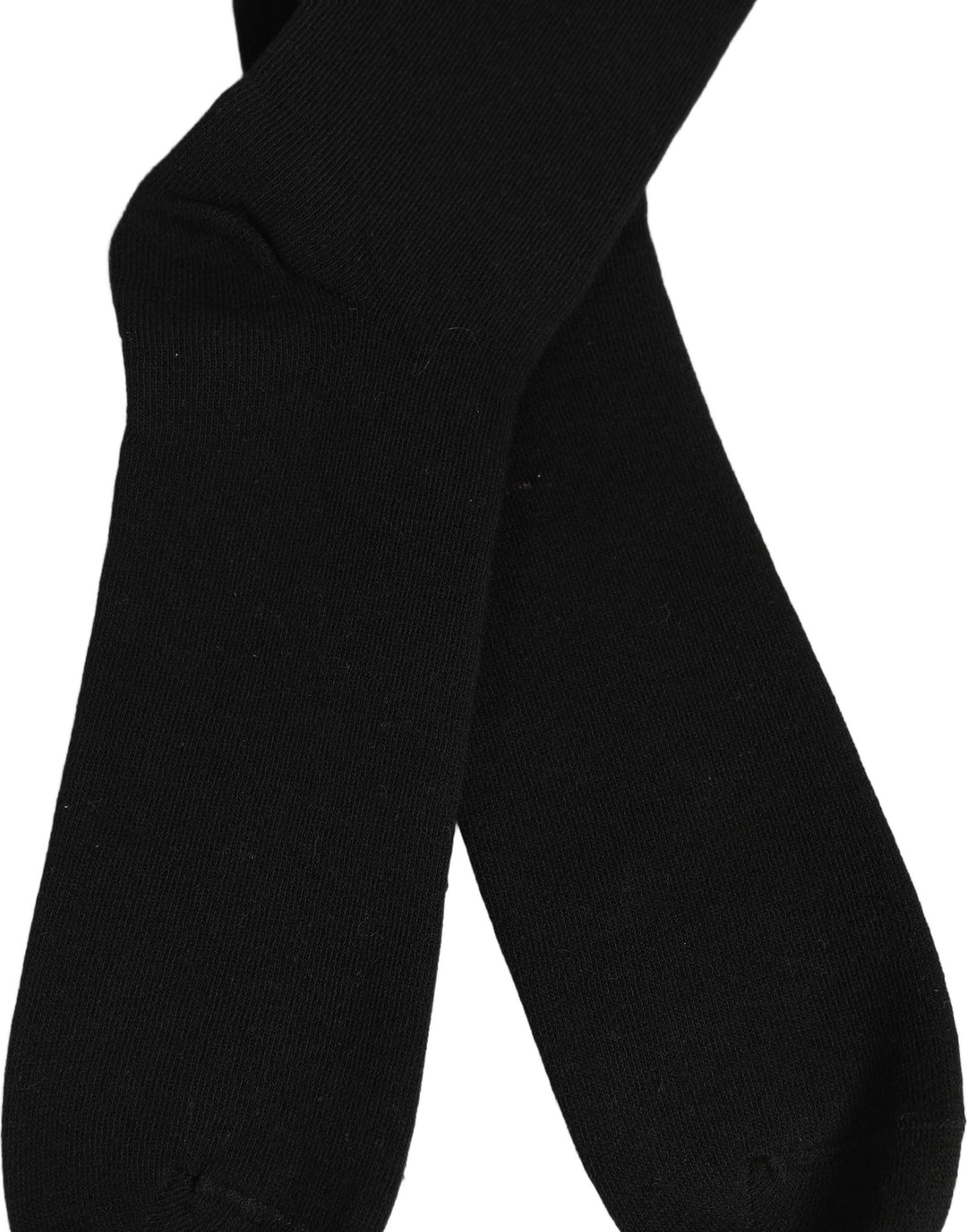 Dolce &amp; Gabbana Men Black Cotton DG Logo Mid Calf Accessory Socks