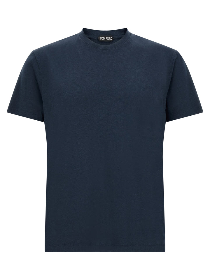 Tom Ford Blue Lyocell T-Shirt