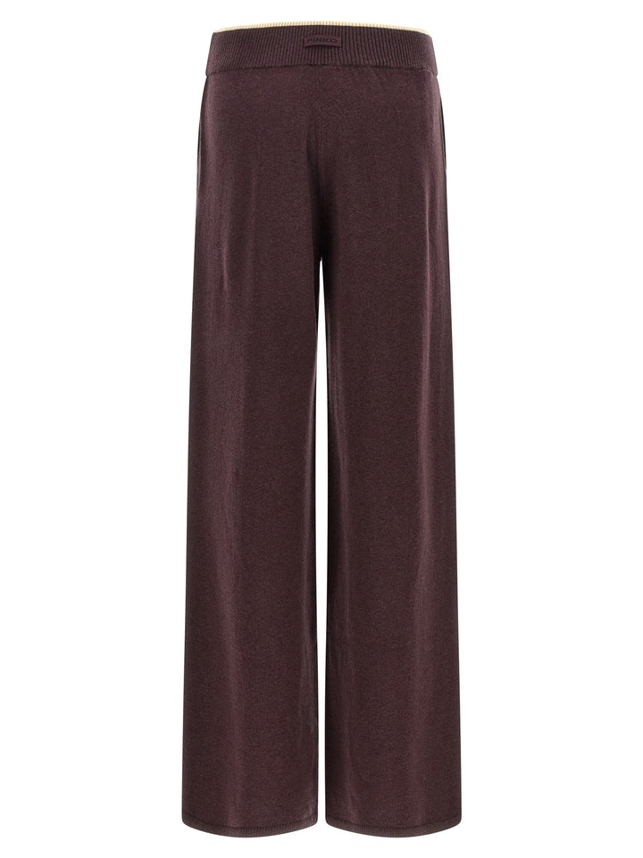 PINKO Purple Wool Casual Pants