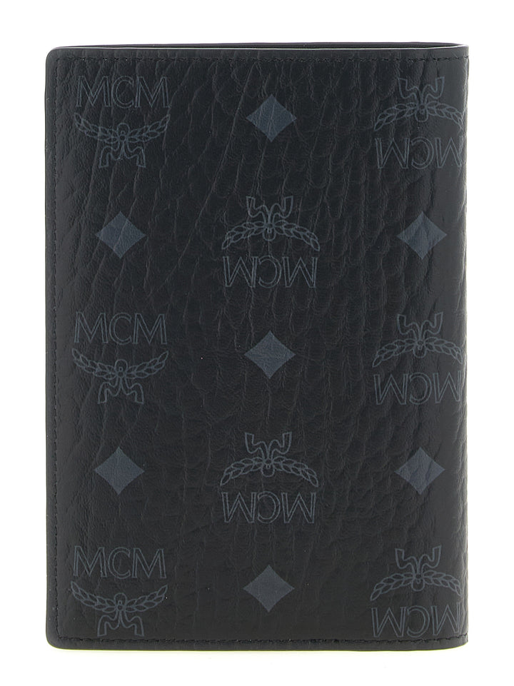 MCM Black Polyethylene Wallet