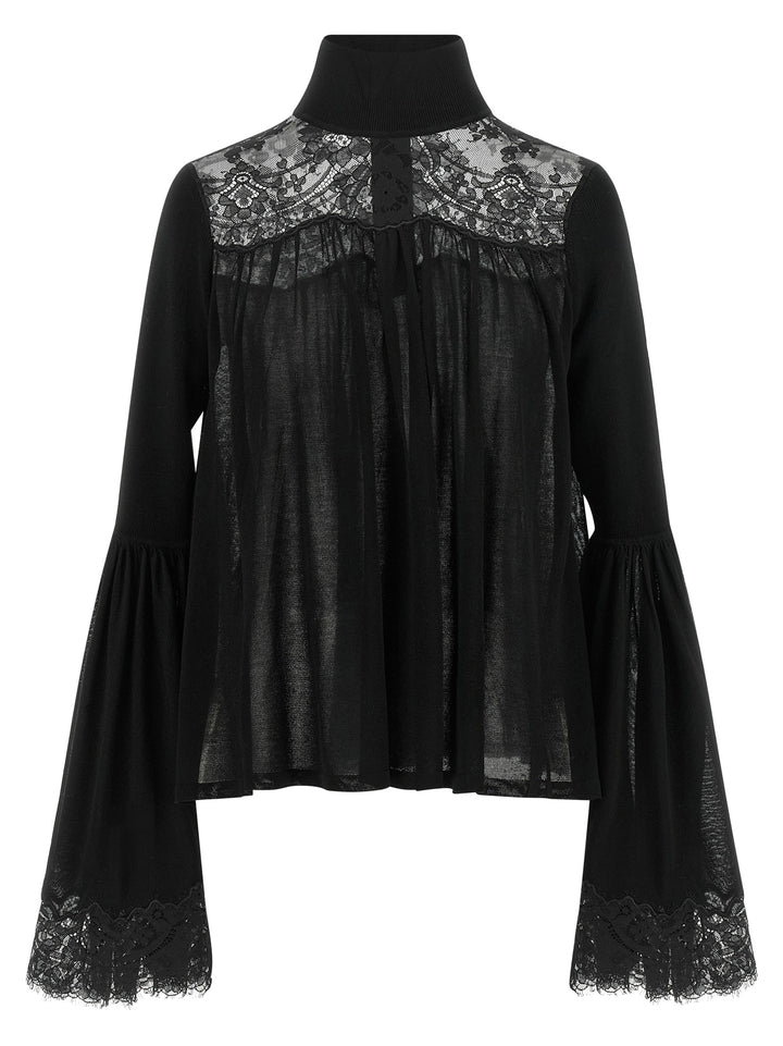 Zimmermann Black Lyocell Blouse
