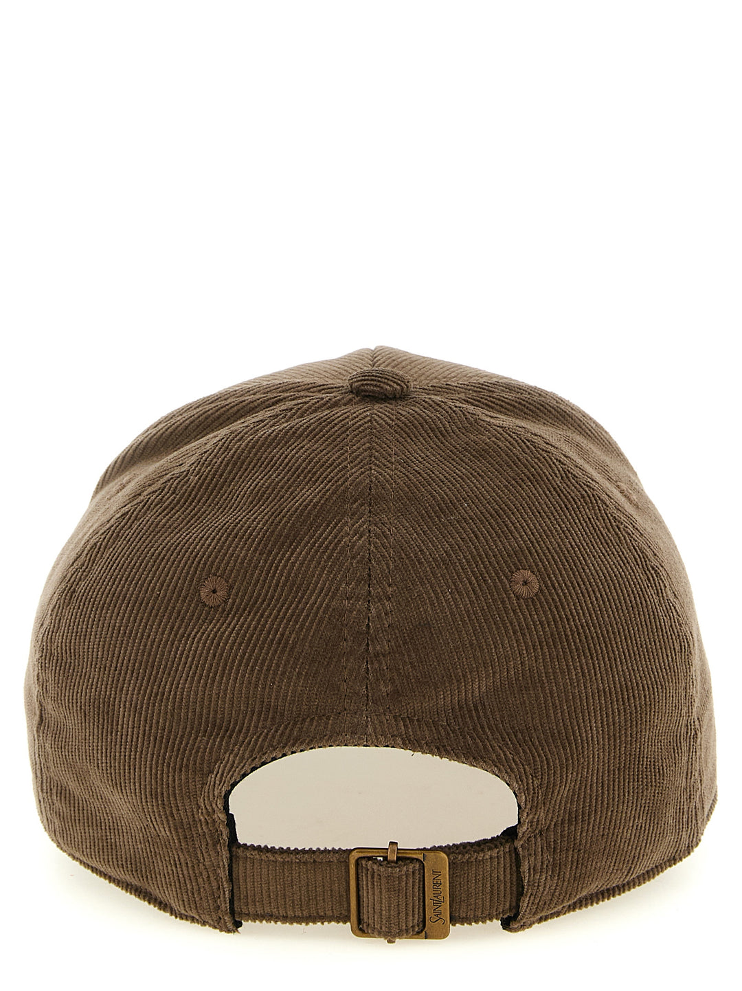 Saint Laurent Brown Cotton Cap (Baseball Hat)