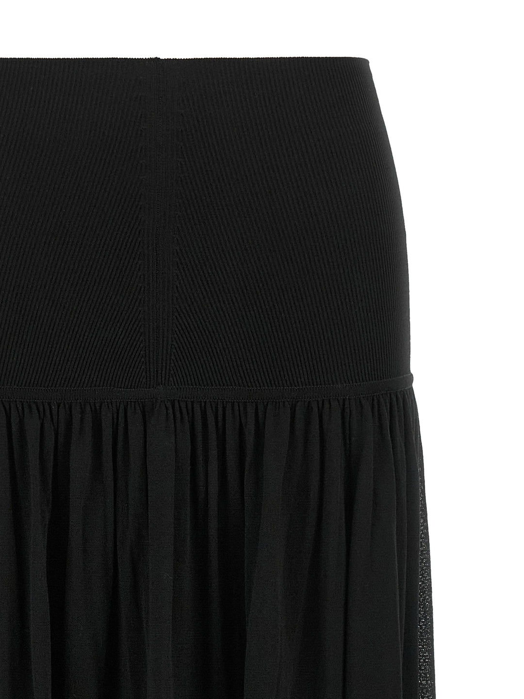 Zimmermann Black Lyocell Mini Skirt