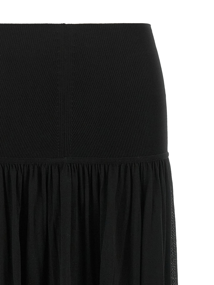 Zimmermann Black Lyocell Mini Skirt