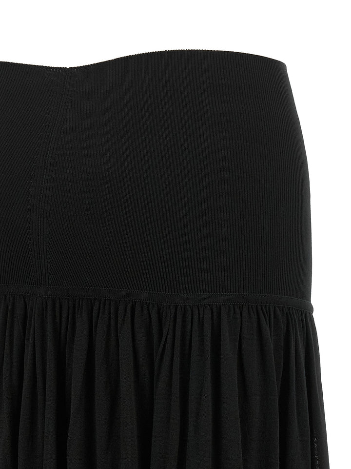 Zimmermann Black Lyocell Mini Skirt