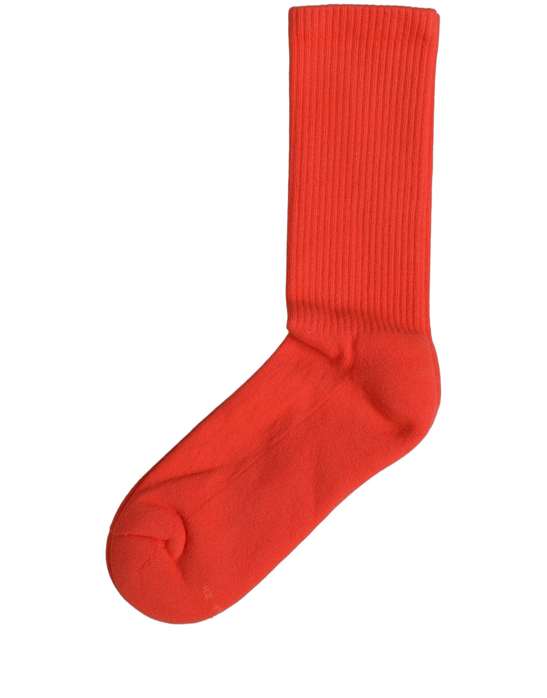 Dolce &amp; Gabbana Red Cotton Ribbed Mid Calf Women Accessory Socks