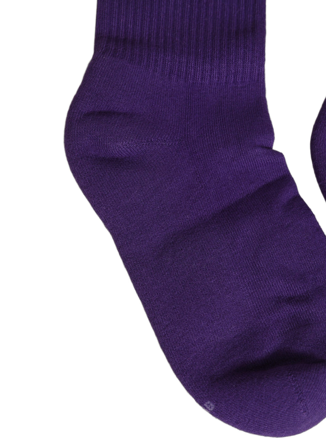 Dolce &amp; Gabbana Violet Cotton Ribbed Mid Calf Women Accessory Socks