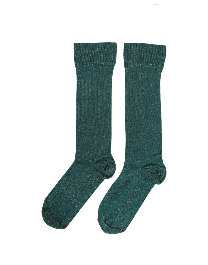 Dolce &amp; Gabbana Dark Green Viscose Logo Mid Calf Accessory Socks