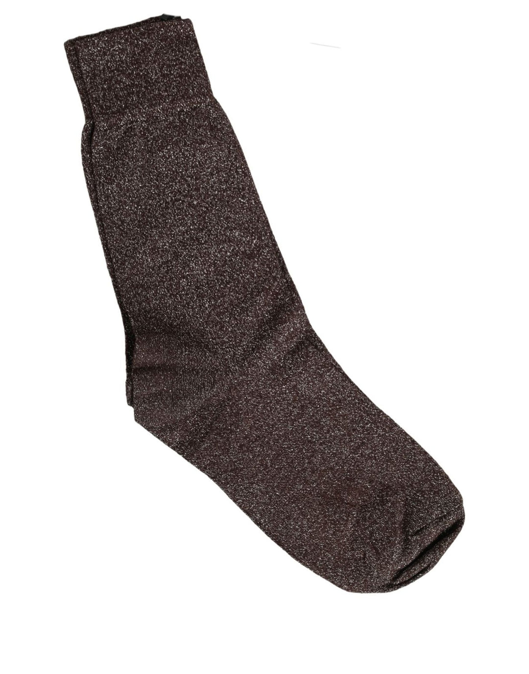 Dolce &amp; Gabbana Dark Brown Viscose Mid Calf Accessory Socks