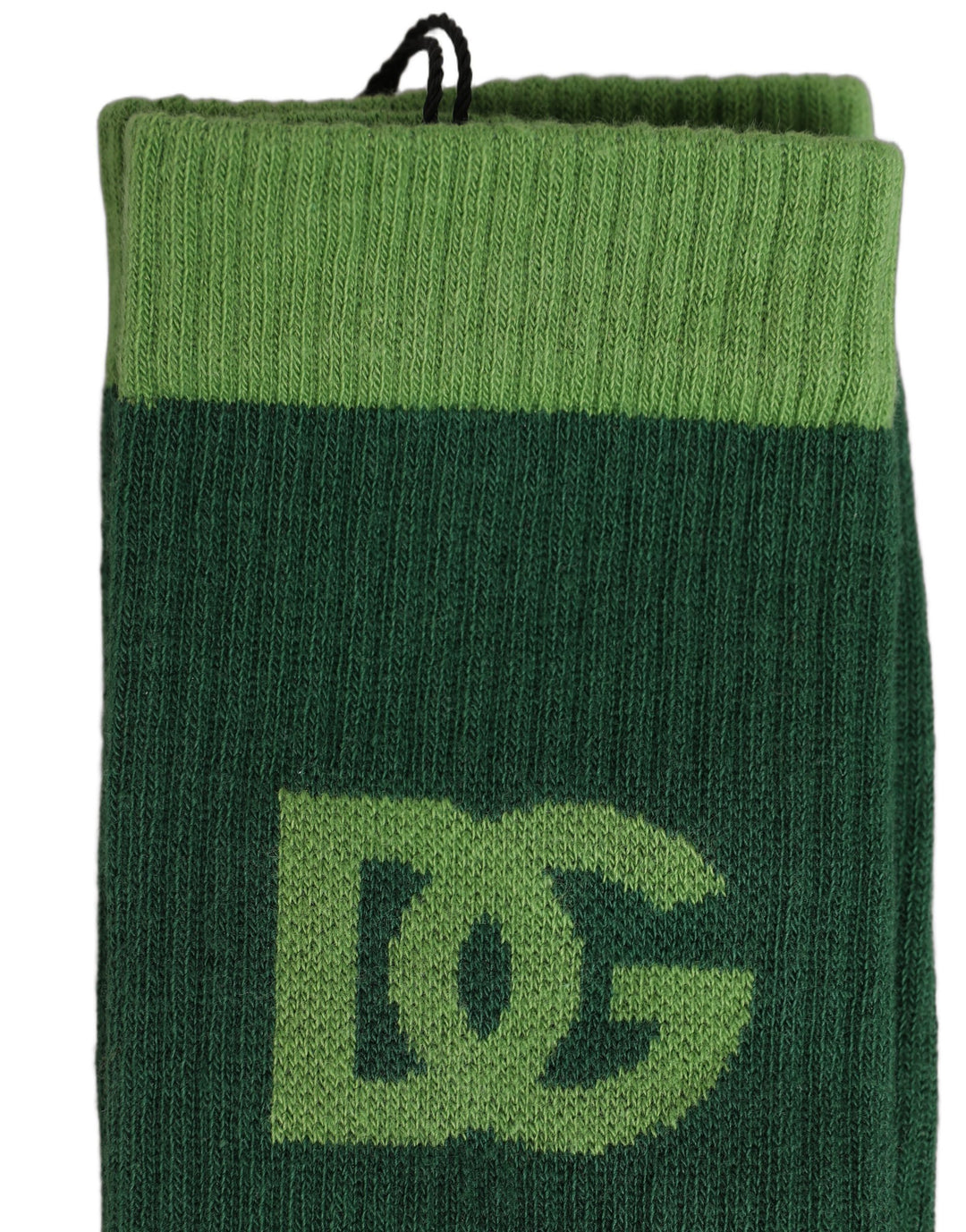 Dolce &amp; Gabbana Green DG Logo Nylon Mid Calf Accessory Socks