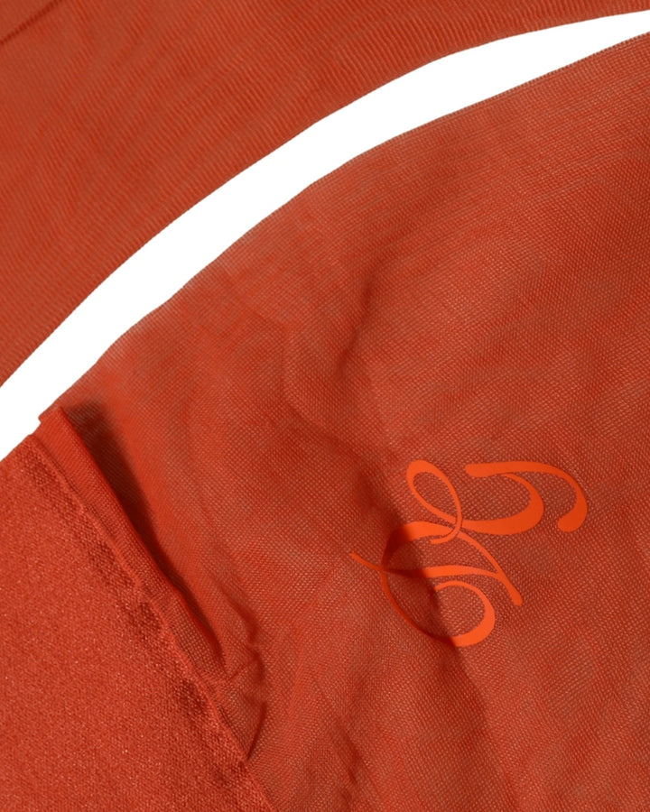 Dolce &amp; Gabbana Orange Knee High Sheer Nylon Accessory Socks