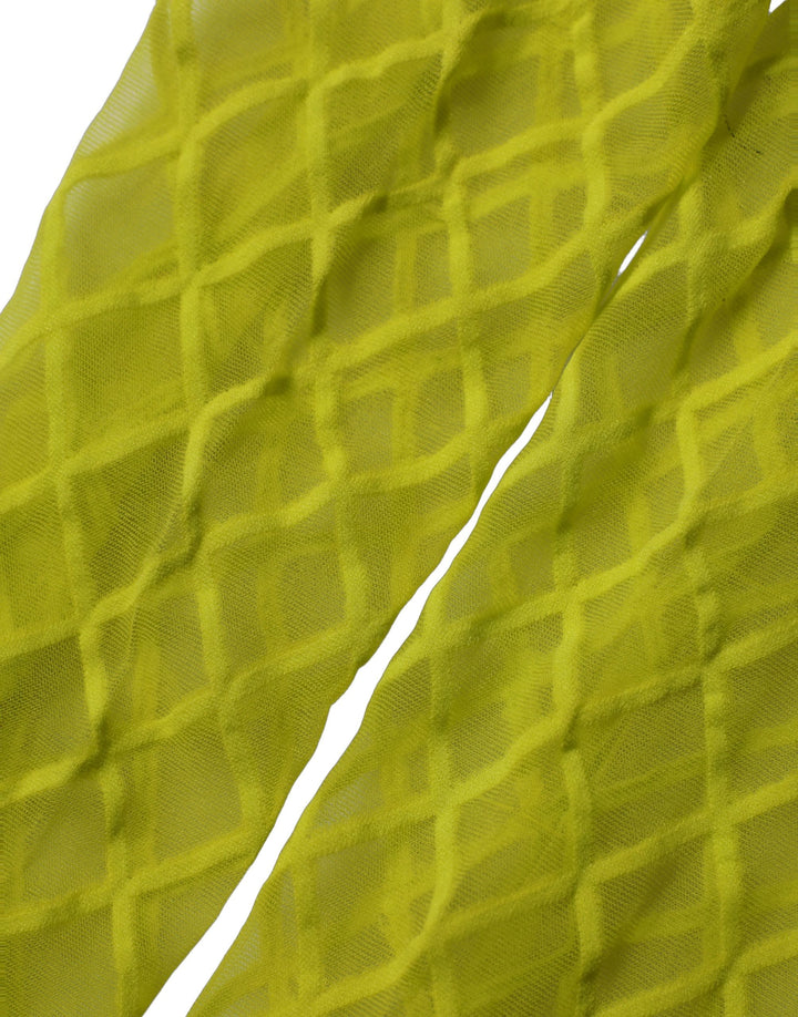 Dolce &amp; Gabbana Green Nylon Fishnet Pantyhose Stockings Socks