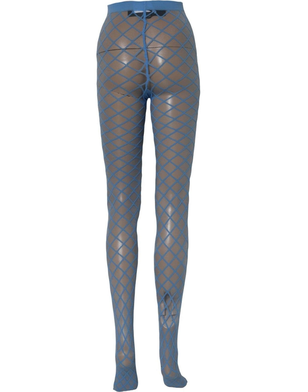 Dolce &amp; Gabbana Light Blue Nylon Fishnet Pantyhose Stockings Socks