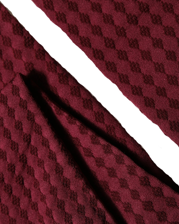 Dolce &amp; Gabbana Burgundy Nylon Fishnet Pantyhose Stockings Socks