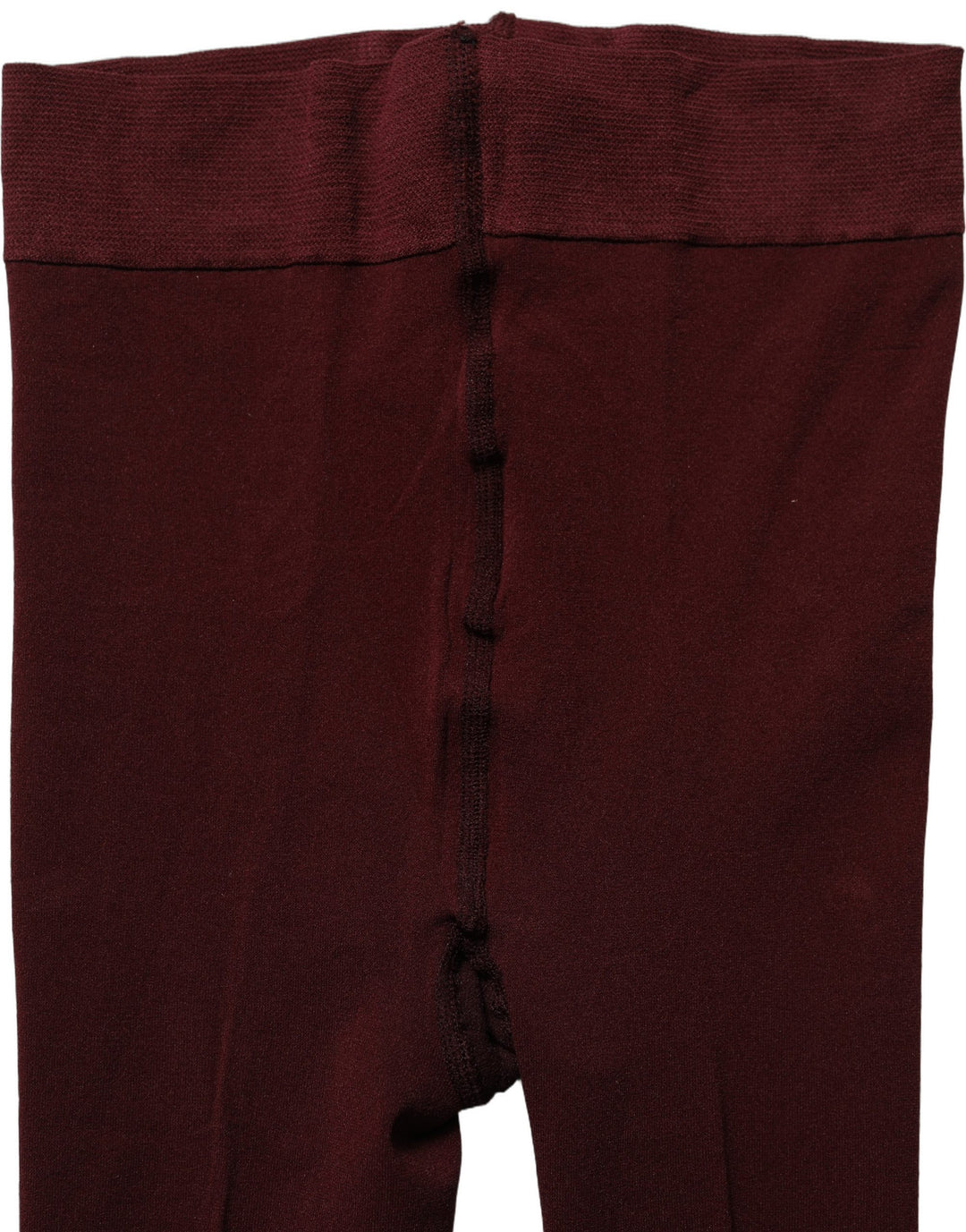 Dolce &amp; Gabbana Maroon Nylon Tights Stocking Pantyhose Socks
