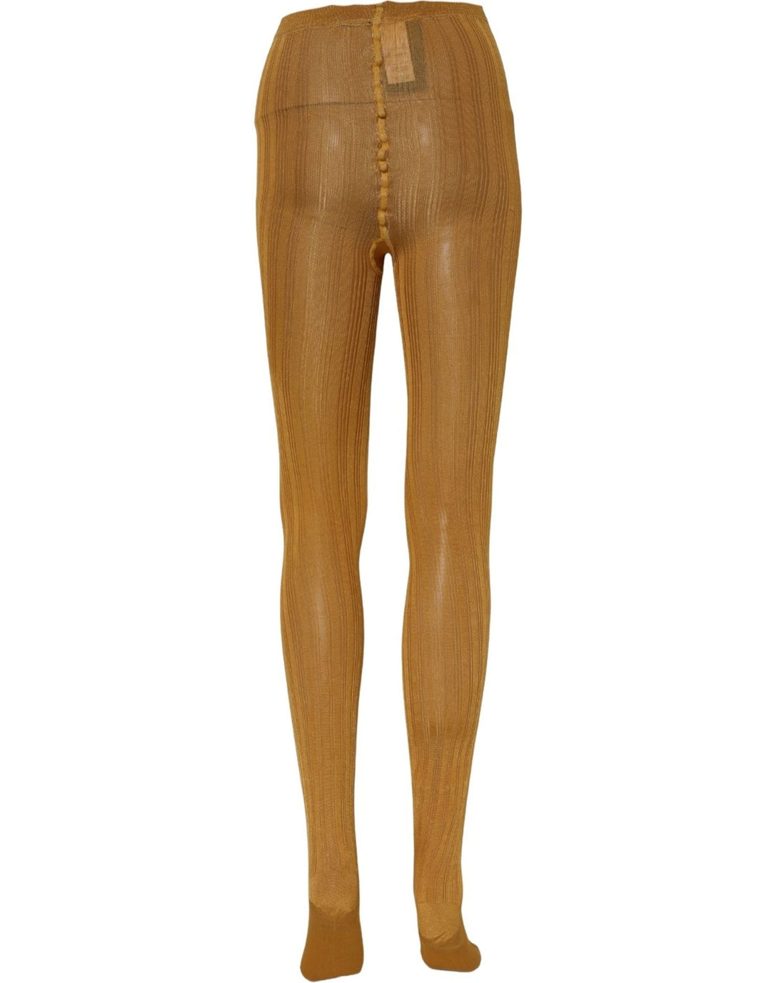 Dolce &amp; Gabbana Mustard Nylon Tights Pantyhose Stockings Socks