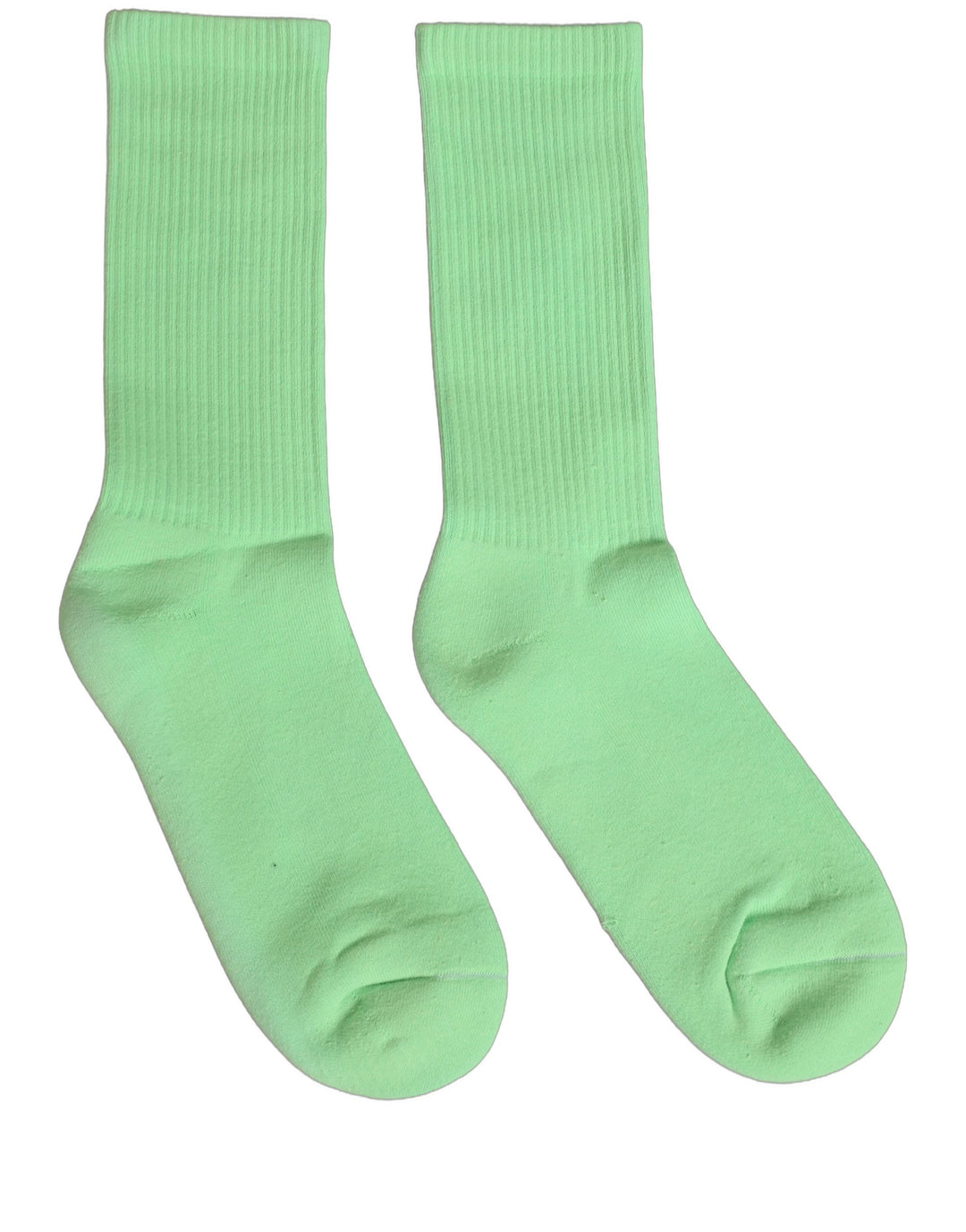 Dolce &amp; Gabbana Green Cotton Ribbed Mid Calf Women Accessory Socks