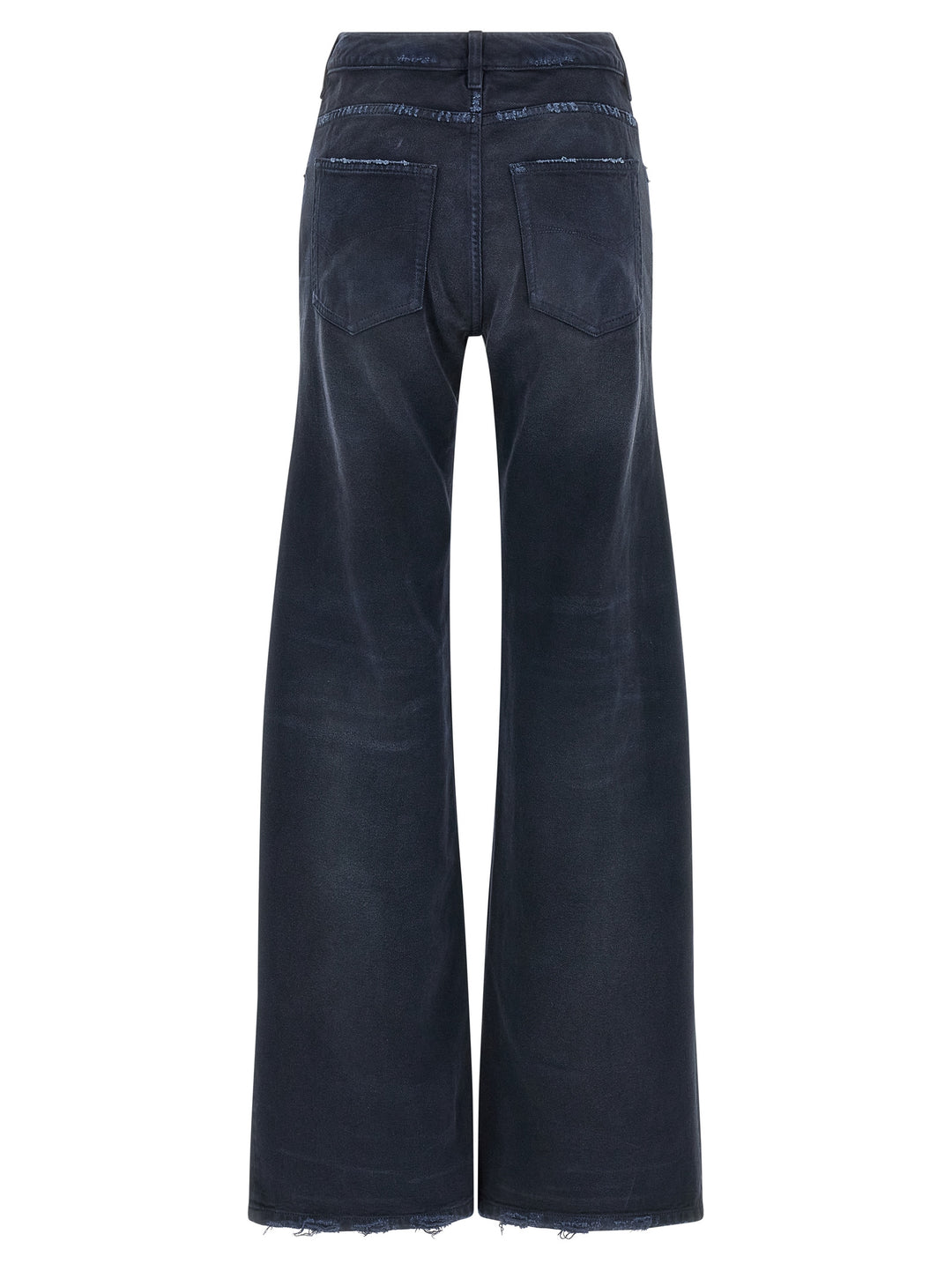 Balenciaga Blue Cotton Flared Jeans
