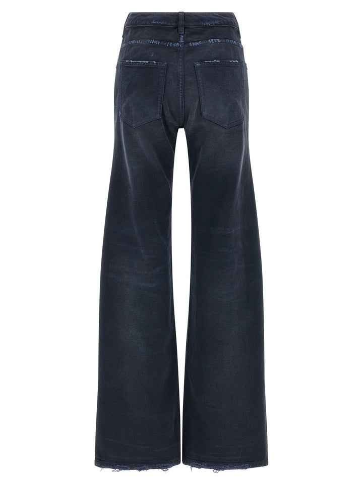 Balenciaga Blue Cotton Flared Jeans