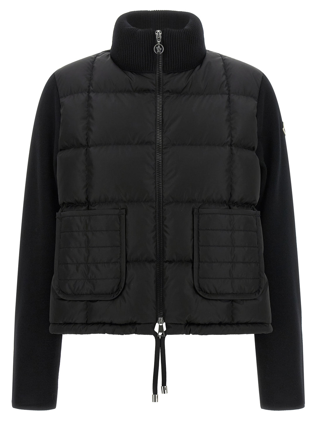 Moncler Black Virgin Wool Cardigan