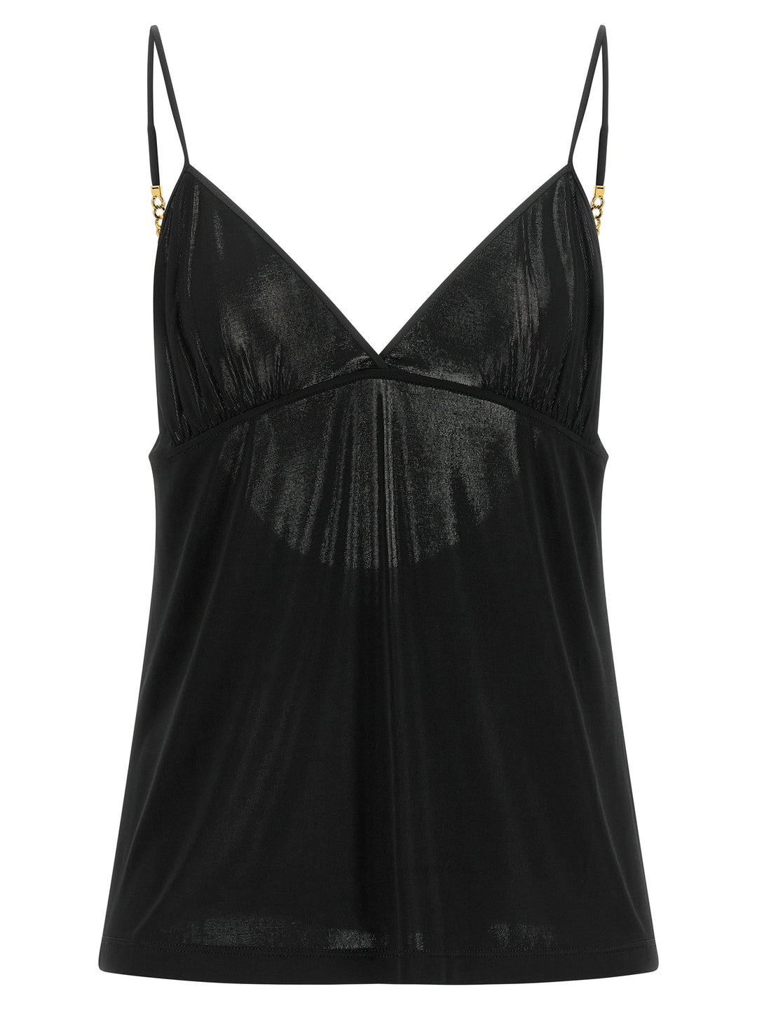 Saint Laurent Black Viscose Tank Tops