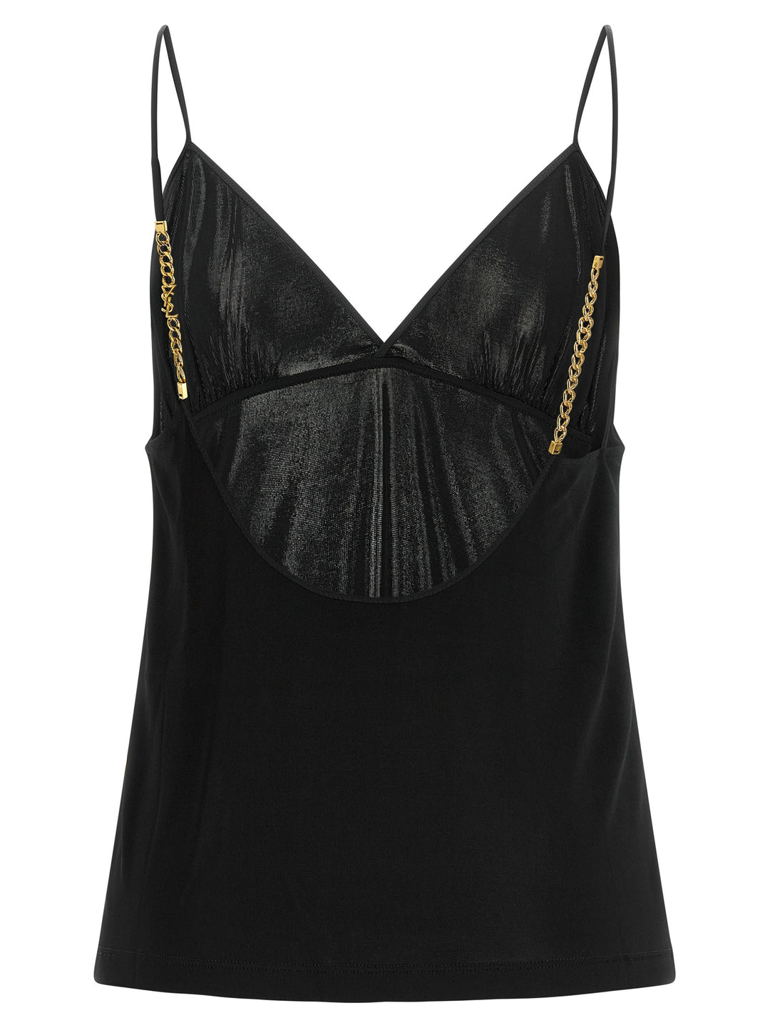 Saint Laurent Black Viscose Tank Tops