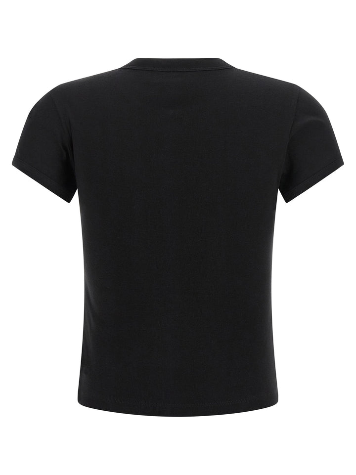 Saint Laurent Black Cotton T-Shirt