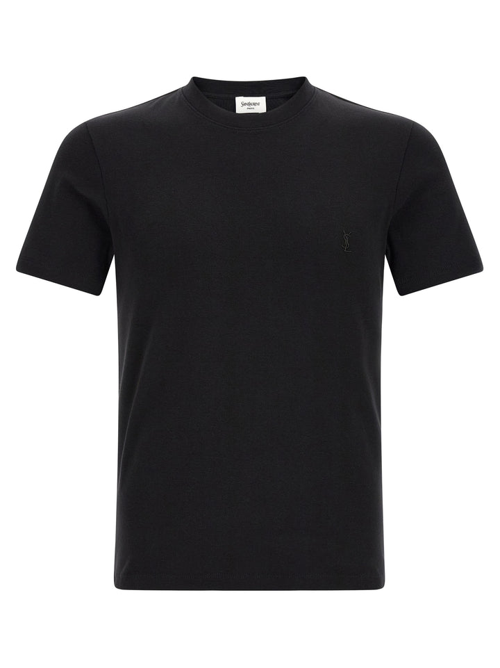 Saint Laurent Black Cotton T-Shirt