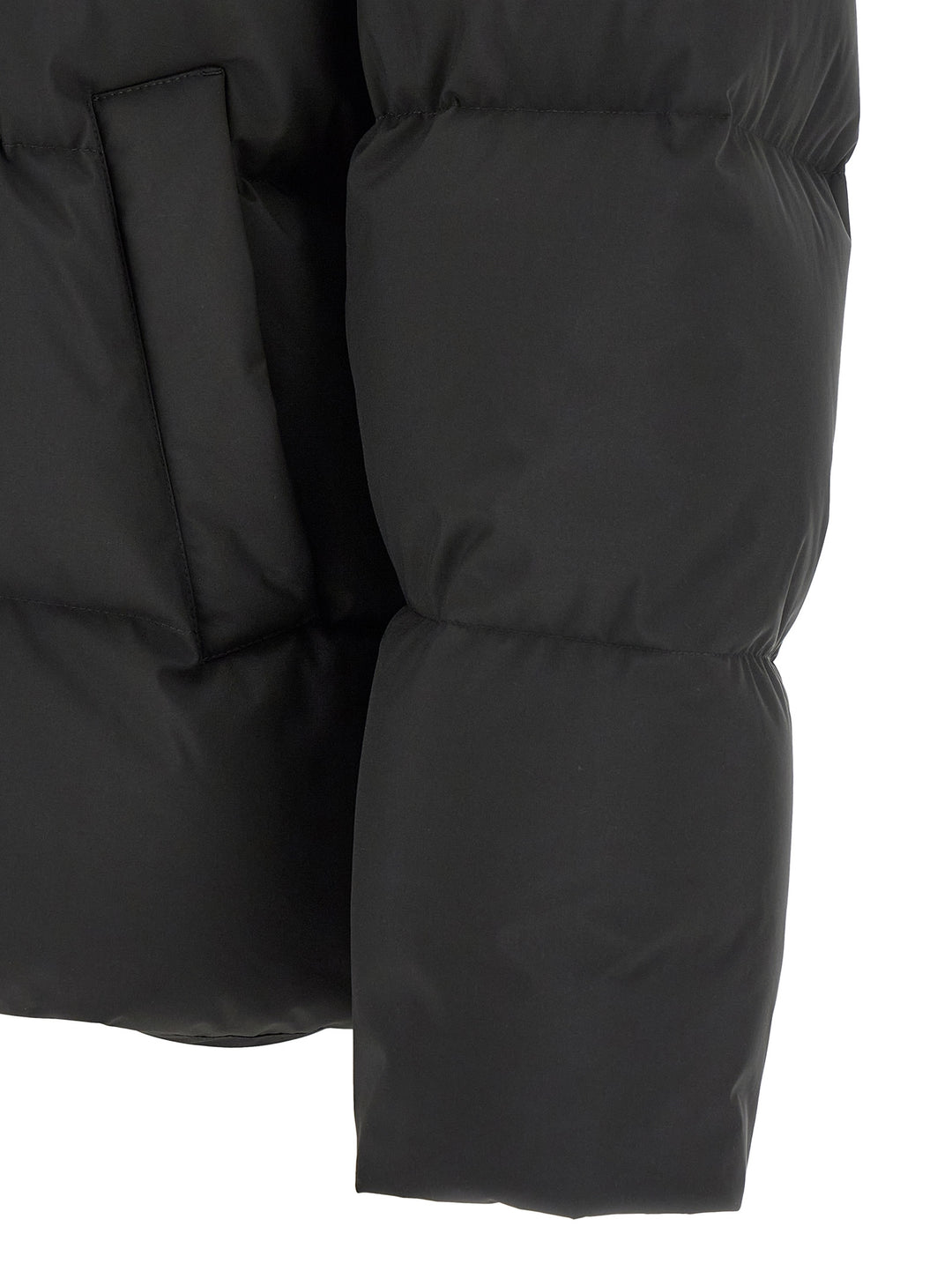 Saint Laurent Black Polyester Full-Length Jacket