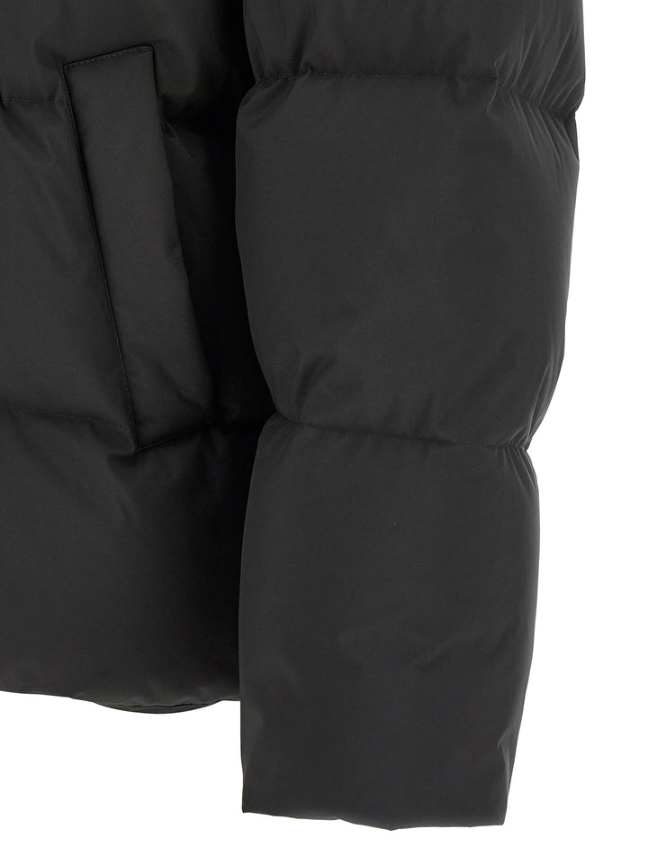 Saint Laurent Black Polyester Full-Length Jacket