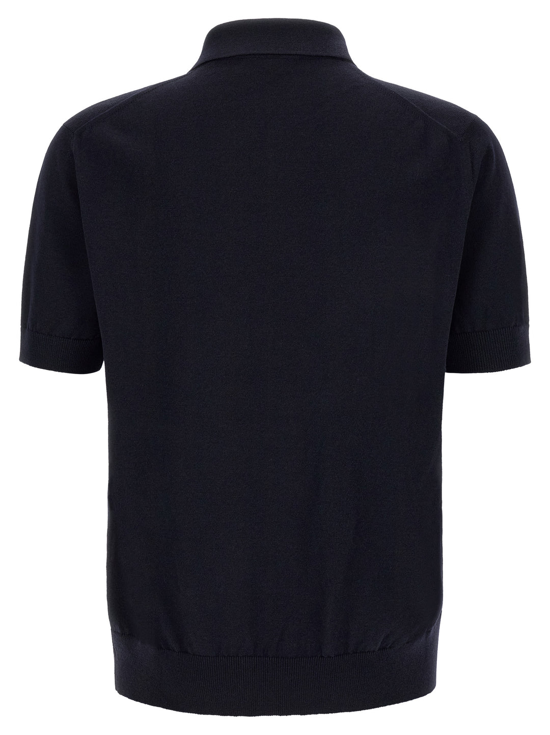 Dolce &amp; Gabbana Blue Virgin Wool Polo Shirt