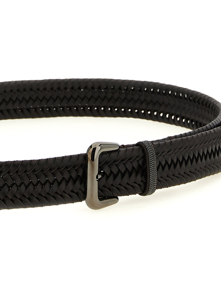 Brunello Cucinelli Brown Leather Regular Belt