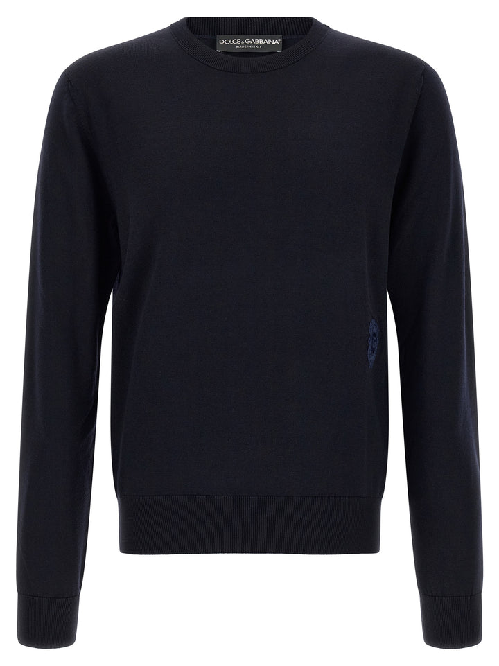 Dolce &amp; Gabbana Blue Virgin Wool Cardigan