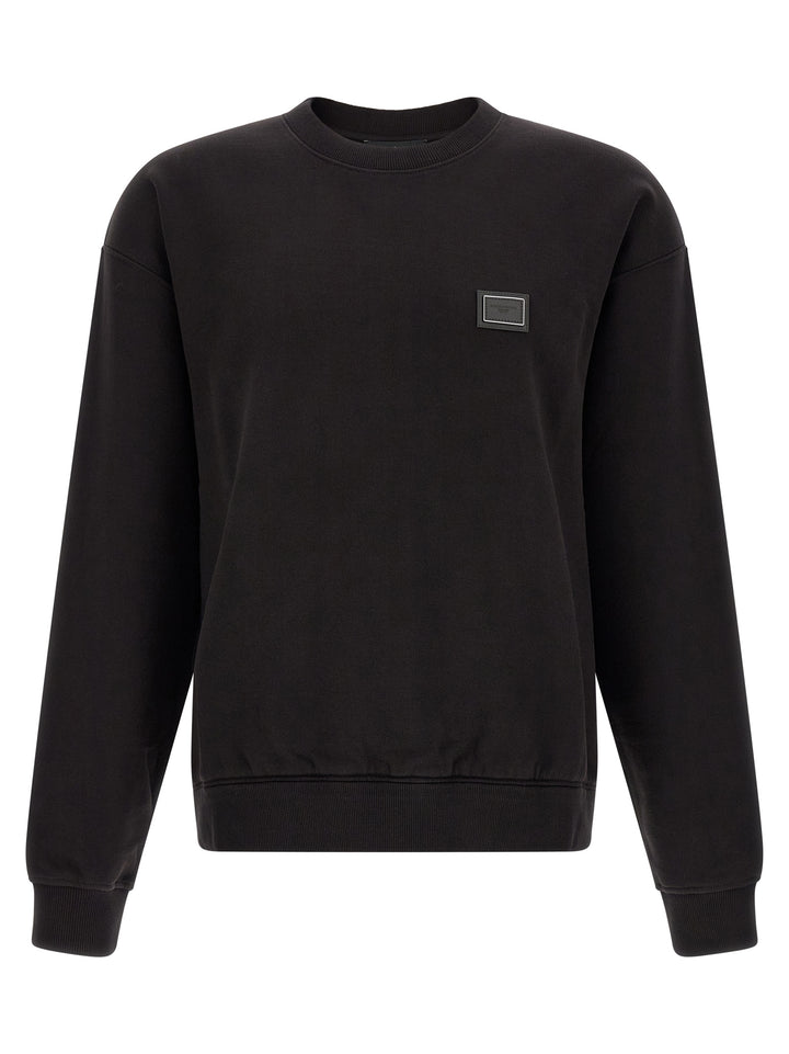 Dolce &amp; Gabbana Black Cotton Sweatshirt