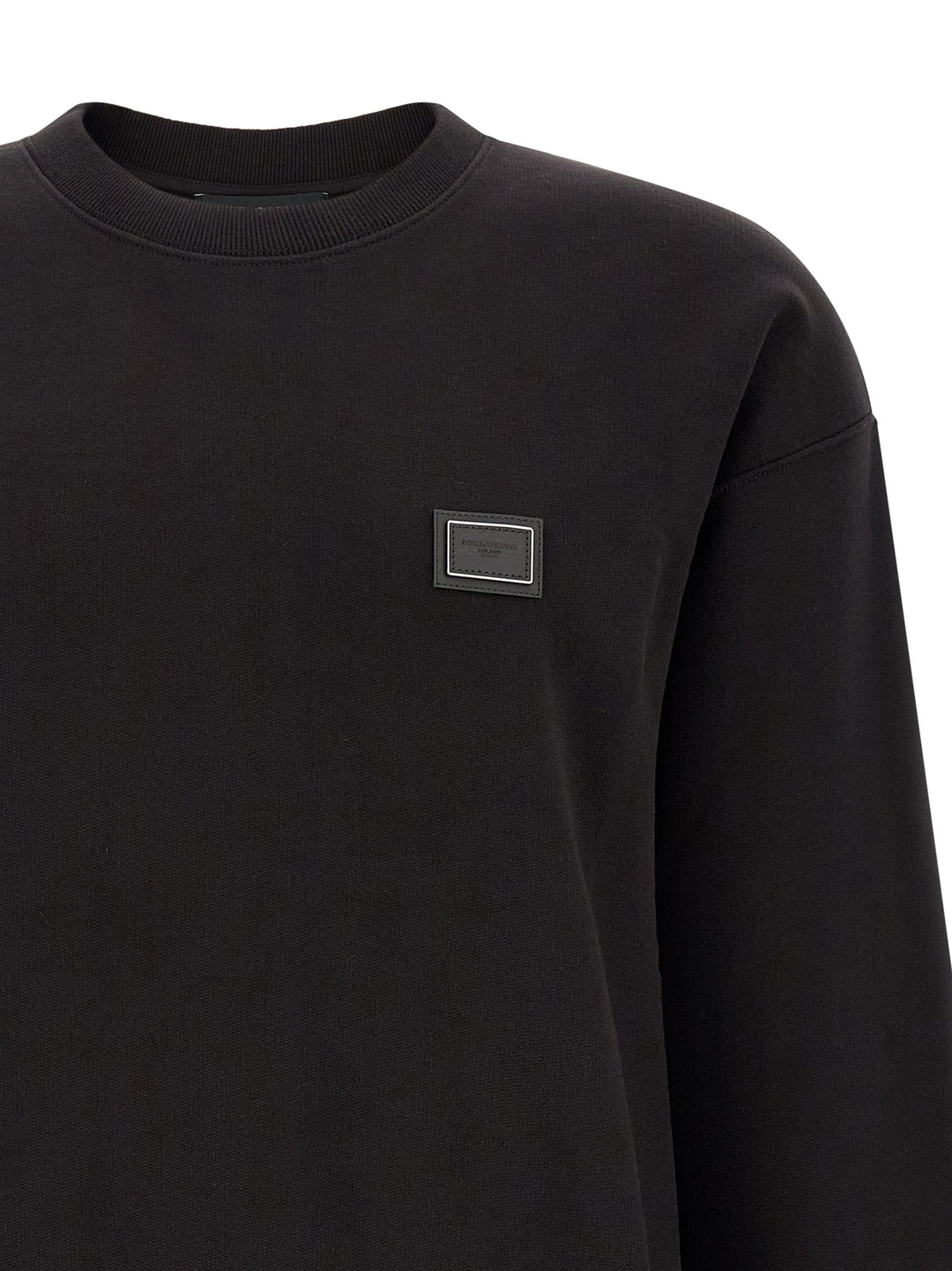 Dolce &amp; Gabbana Black Cotton Sweatshirt