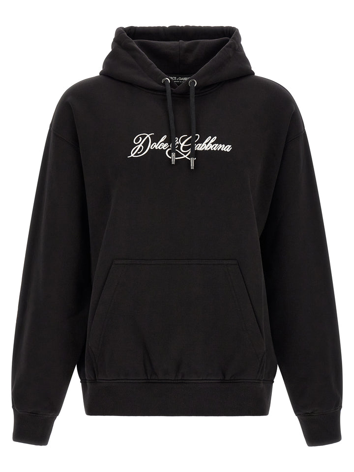 Dolce &amp; Gabbana Black Cotton Sweatshirt