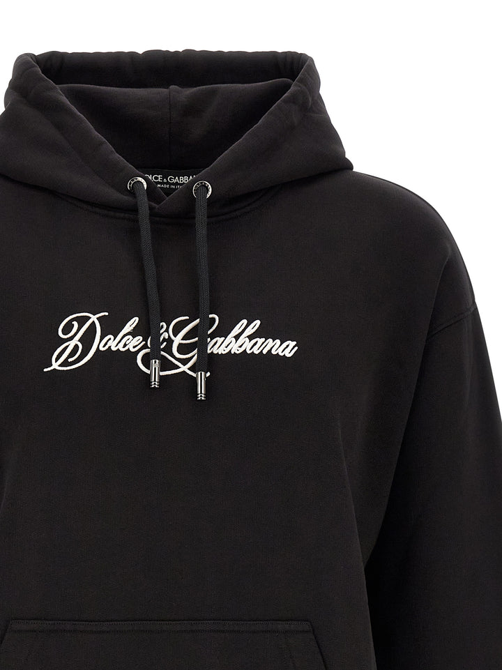 Dolce &amp; Gabbana Black Cotton Sweatshirt