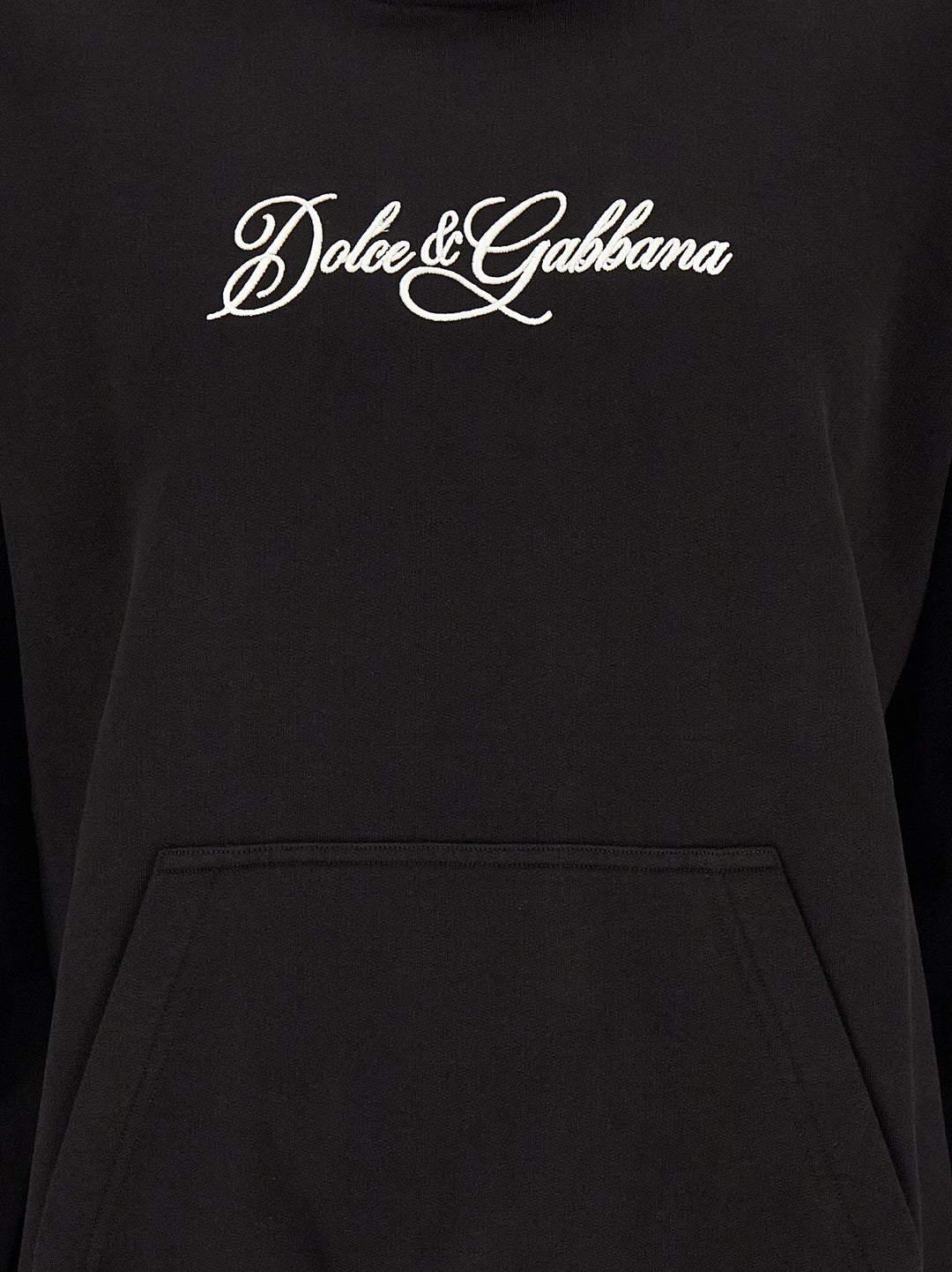 Dolce &amp; Gabbana Black Cotton Sweatshirt