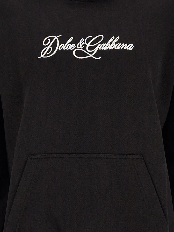 Dolce &amp; Gabbana Black Cotton Sweatshirt