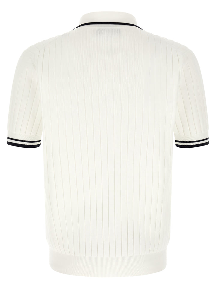 Dolce &amp; Gabbana Bicolor Cotton Polo Shirt