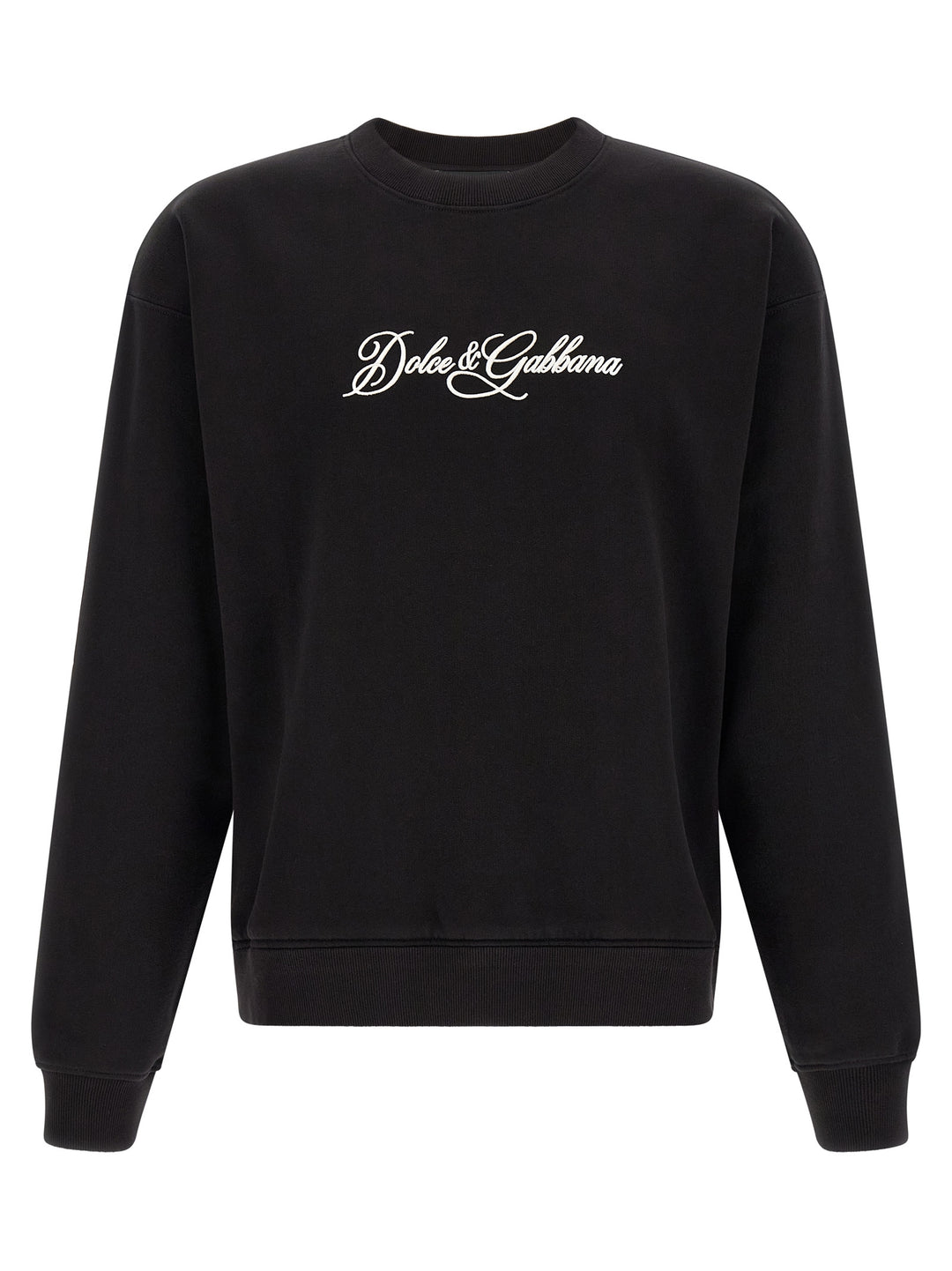 Dolce &amp; Gabbana Black Cotton Sweatshirt