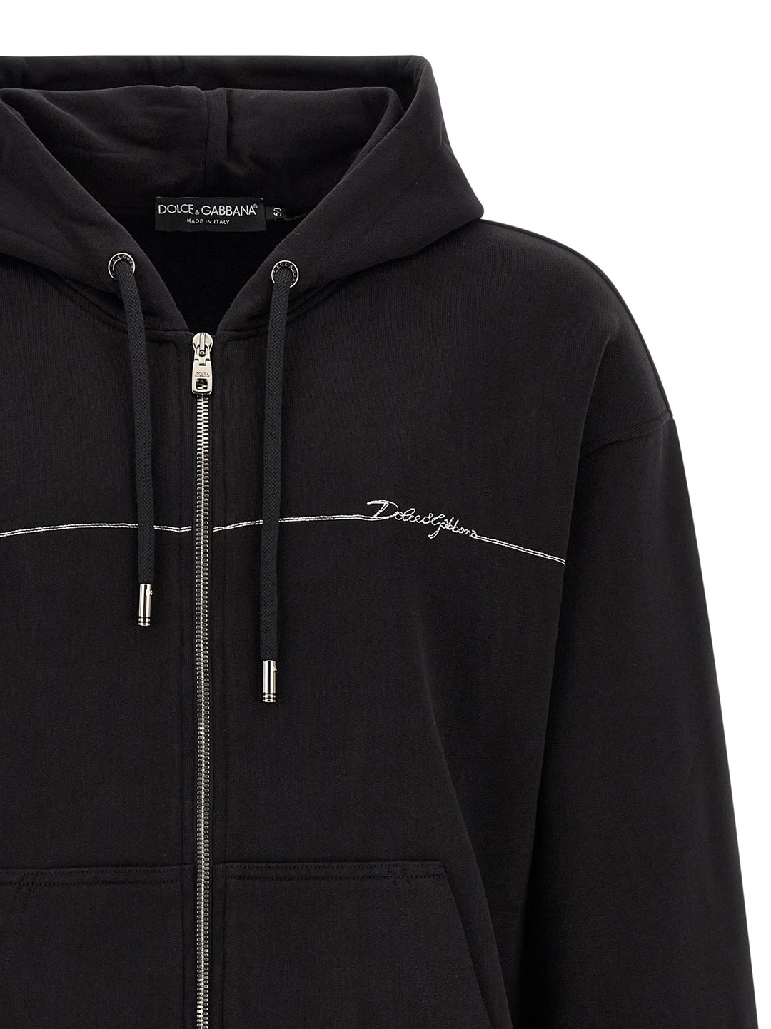 Dolce &amp; Gabbana Black Cotton Sweatshirt