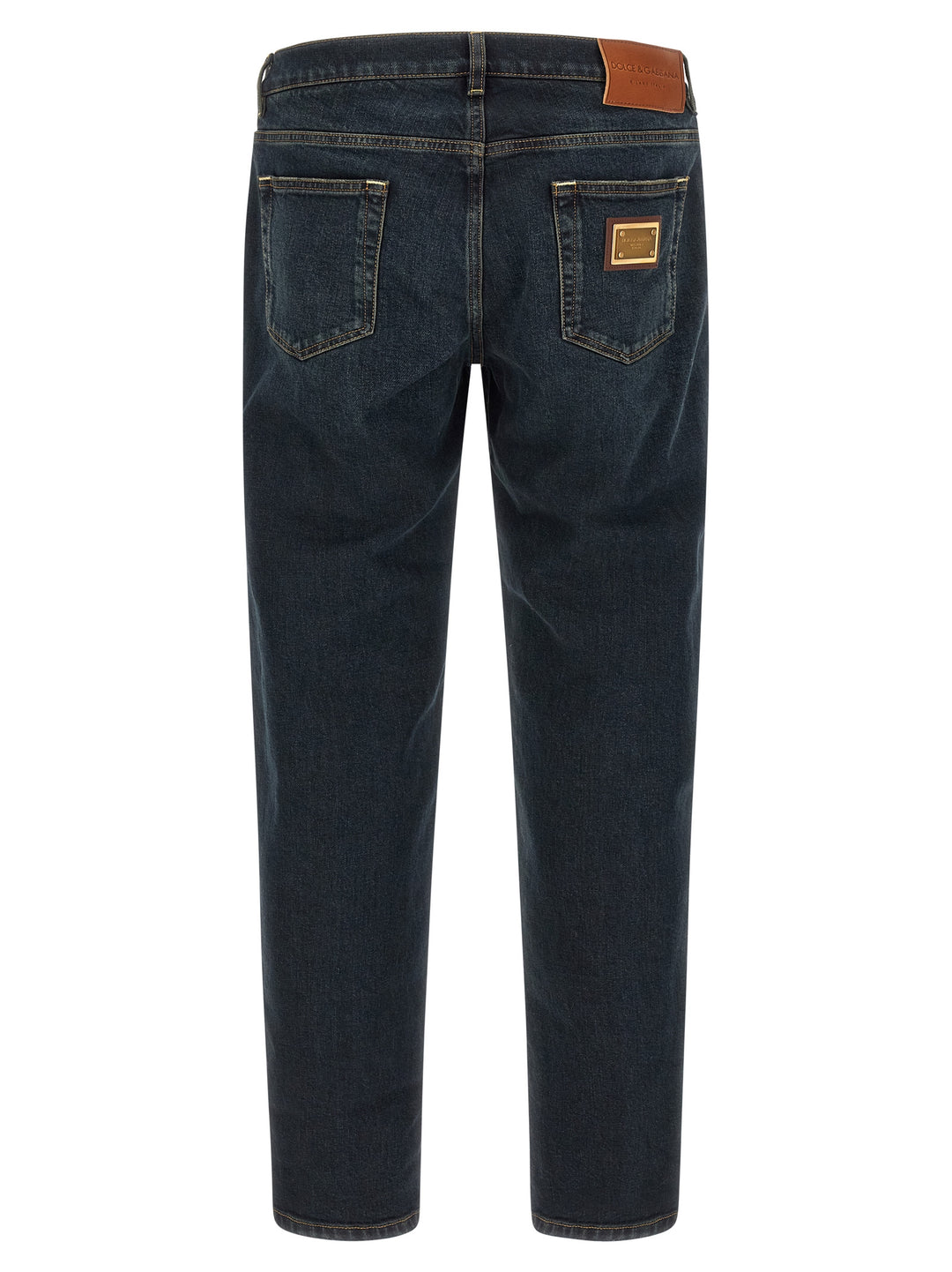 Dolce &amp; Gabbana Blue Cotton Skinny Jeans