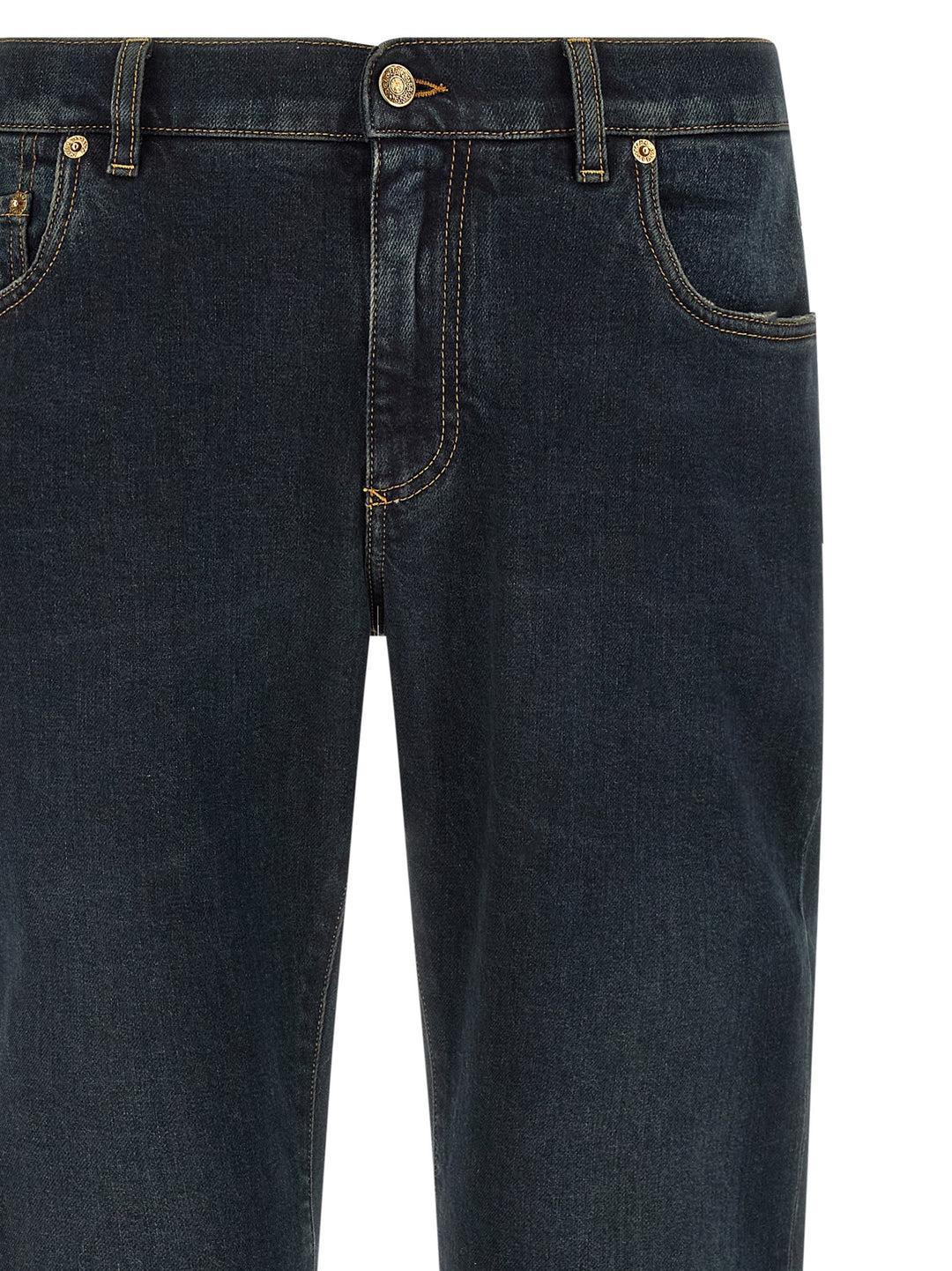 Dolce &amp; Gabbana Blue Cotton Skinny Jeans