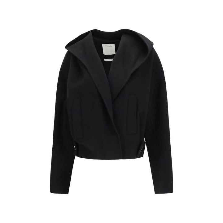 Max Mara Black Wool Oves Aries Full-Length Jacket